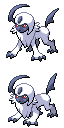 Absol game sprite
