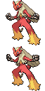 Blaziken game sprite