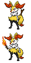 Braixen game sprite