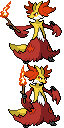 Delphox game sprite