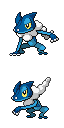 Frogadier game sprite