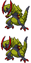 Haxorus game sprite