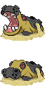 Hippowdon game sprite