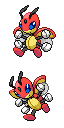 Ledian game sprite