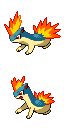 Quilava game sprite
