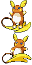 Raichu   Alola game sprite