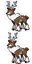 Sawsbuck   Winter game sprite