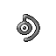 Unown   D game sprite